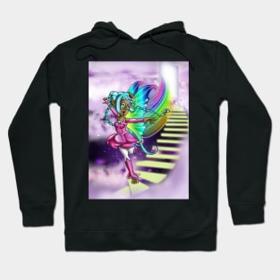 African American Fairy and Rainbow Hoodie